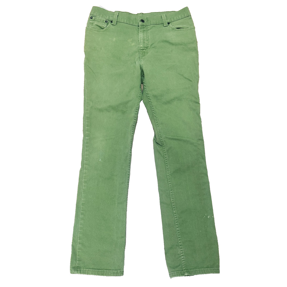 Levis 510 Super Skinny Jeans mens 36x30 bright kiwi green Levi's Y2K streetwear